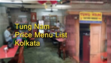Tung Nam Price Menu List Kolkata