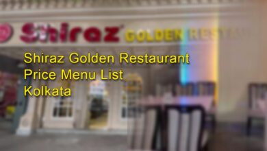 Shiraz Golden Restaurant Price Menu List and Shiraz Golden Restaurant's Latest Menu