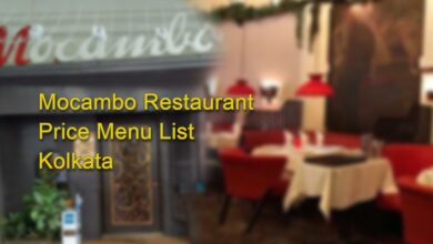 Mocambo Restaurant Price Menu List Kolkata and Mocambo Restaurant Latest Menu Card.