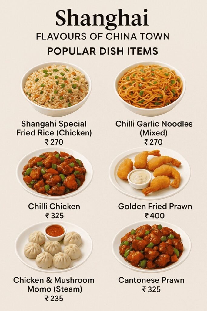 Best items in Shanghai Flavours of China Town