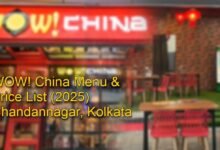 WOW! China Menu with Price List (2025) Chandannagar, Kolkata